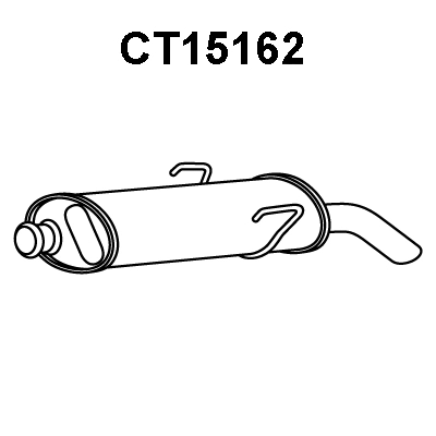 Rear Muffler (CT15162)