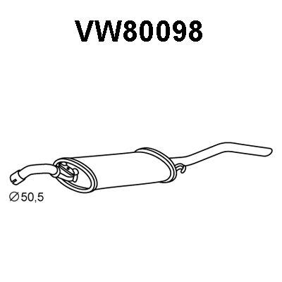 Rear Muffler (VW80098)