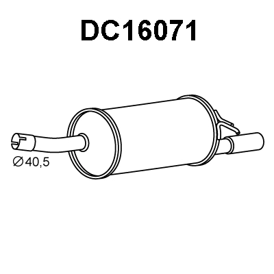 Rear Muffler (DC16071)