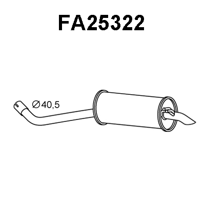Rear Muffler (FA25322)