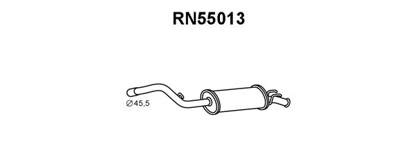 Rear Muffler (RN55013)