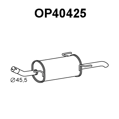Rear Muffler (OP40425)