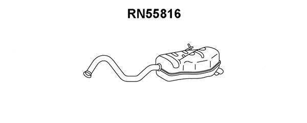 Rear Muffler (RN55816)