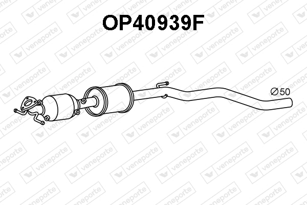 Soot/Particulate Filter, exhaust system (OP40939F)