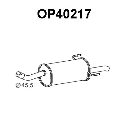 Rear Muffler (OP40217)