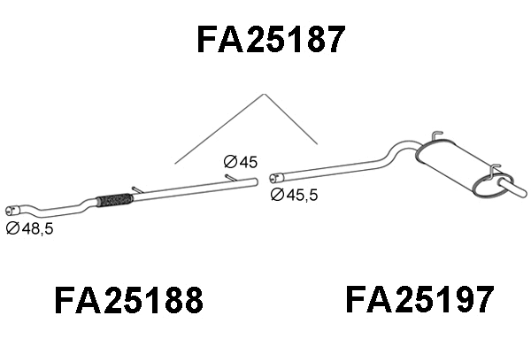Rear Muffler (FA25187)