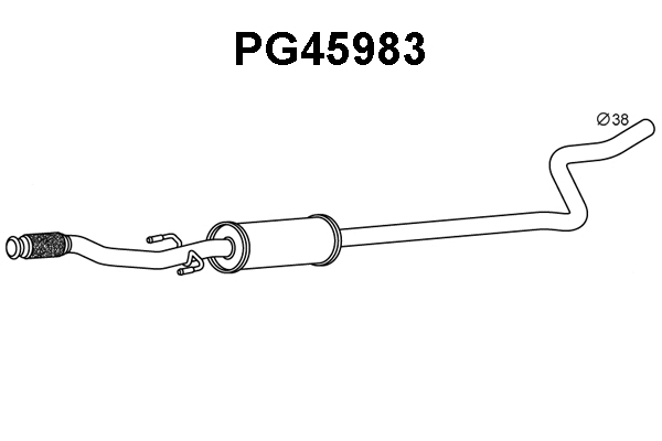 Front Muffler (PG45987)
