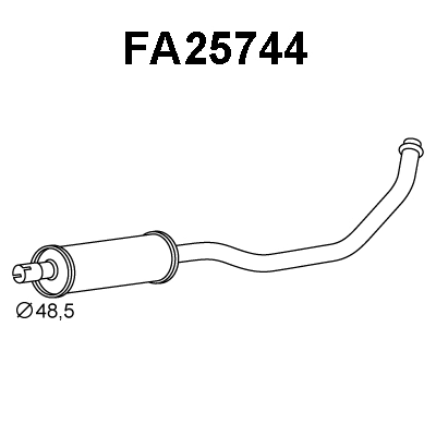 Front Muffler (FA25744)