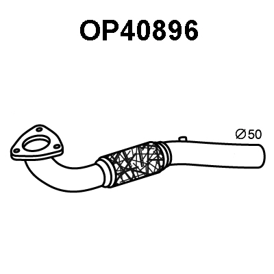Repair Pipe, soot/particulate filter (OP40896)