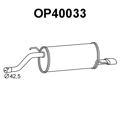 Rear Muffler (OP40033)