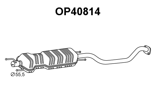 Front Muffler (OP40814)