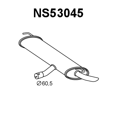 Rear Muffler (NS53045)