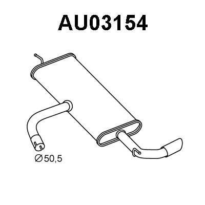 Rear Muffler (AU03154)