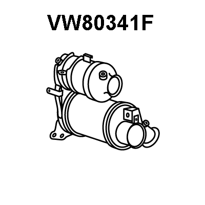 Soot/Particulate Filter, exhaust system (VW80341F)