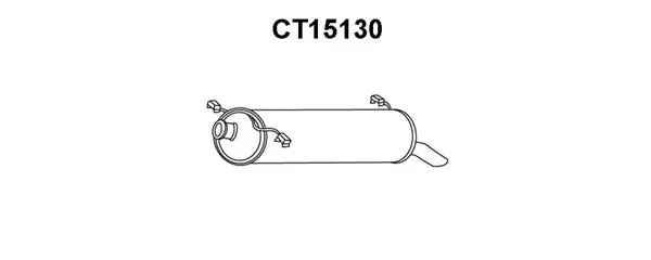 Rear Muffler (CT15130)