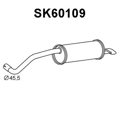 Rear Muffler (SK60109)