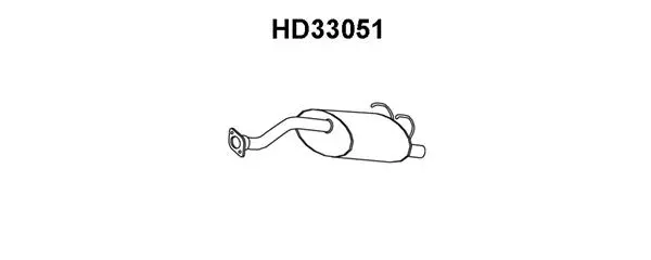 Rear Muffler (HD33051)