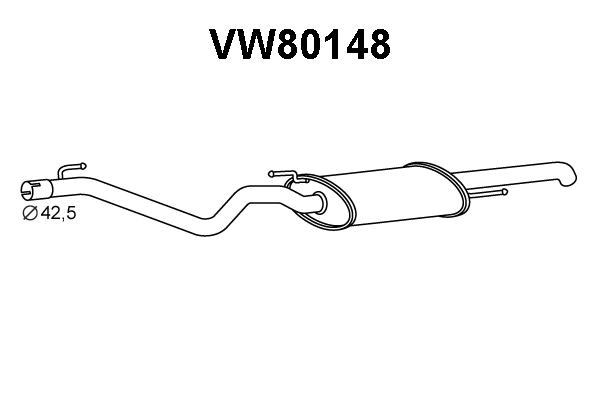 Rear Muffler (VW80148)