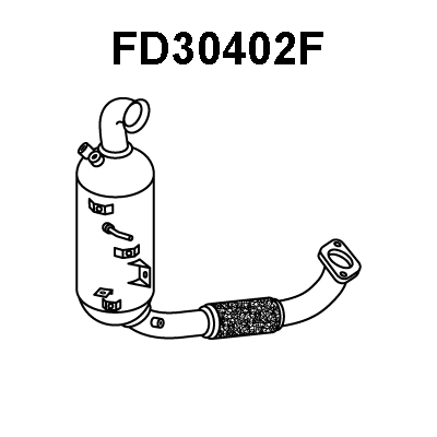 Soot/Particulate Filter, exhaust system (FD30402F)