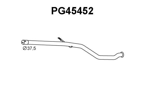 Repair Pipe, catalytic converter (PG45452)