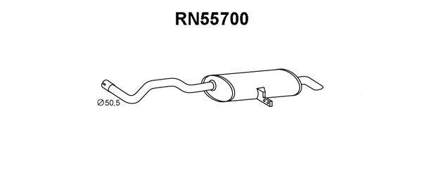 Rear Muffler (RN55700)