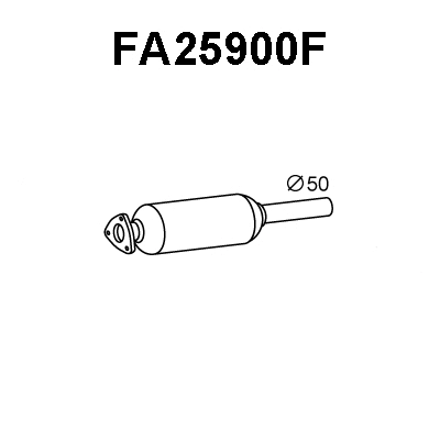 Soot/Particulate Filter, exhaust system (FA25900F)