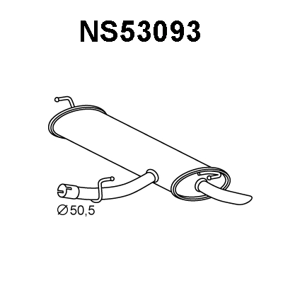 Rear Muffler (NS53093)