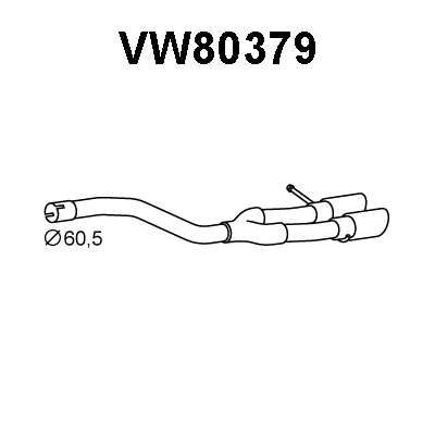 Exhaust Pipe (VW80379)