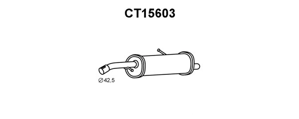 Rear Muffler (CT15603)