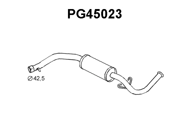 Rear Muffler (PG45023)