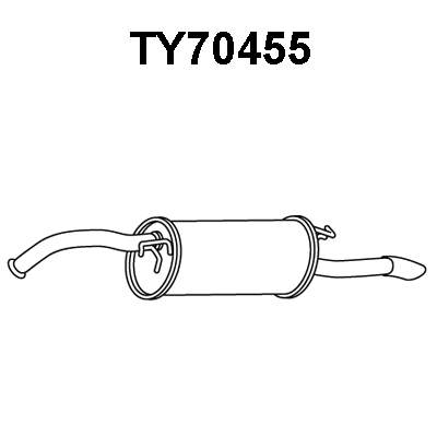 Rear Muffler (TY70455)