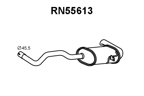 Rear Muffler (RN55613)
