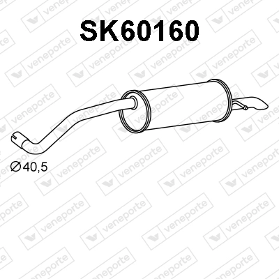 Rear Muffler (SK60160)