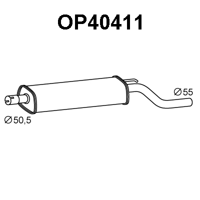 Front Muffler (OP40411)
