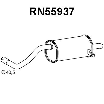 Rear Muffler (RN55937)