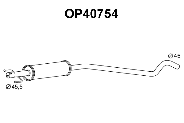 Front Muffler (OP40754)