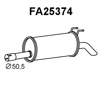 Rear Muffler (FA25374)