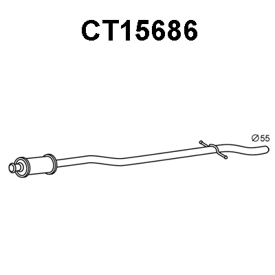 Front Muffler (CT15686)