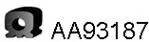 Rubber Strip, exhaust system (AA93187)