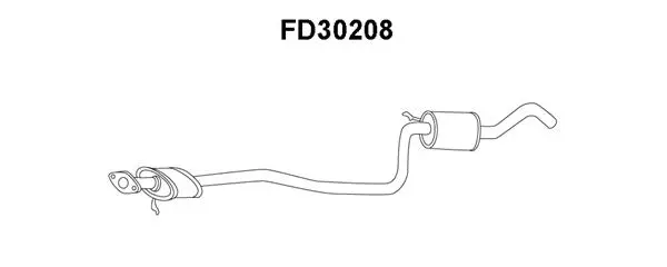 Front Muffler (FD30208)