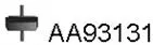 Rubber Strip, exhaust system (AA93131)