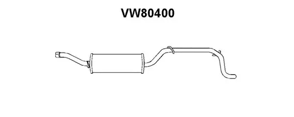 Rear Muffler (VW80400)