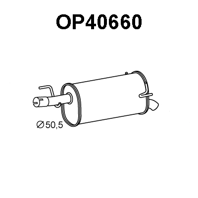 Rear Muffler (OP40660)