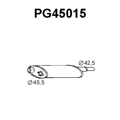 Front Muffler (PG45015)