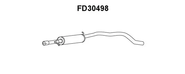 Centre Muffler (FD30498)