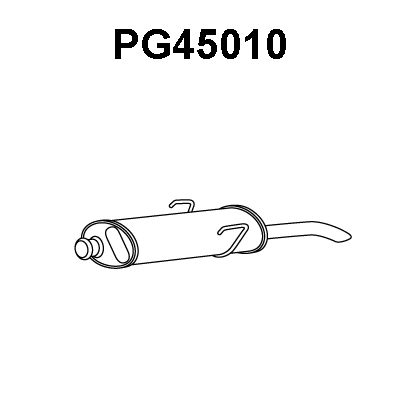 Rear Muffler (PG45010)