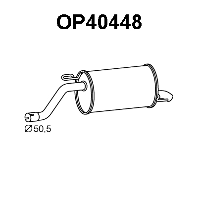 Rear Muffler (OP40448)
