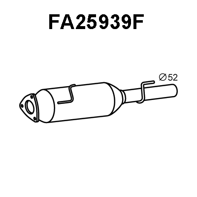 Soot/Particulate Filter, exhaust system (FA25939F)