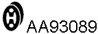 Rubber Strip, exhaust system (AA93089)