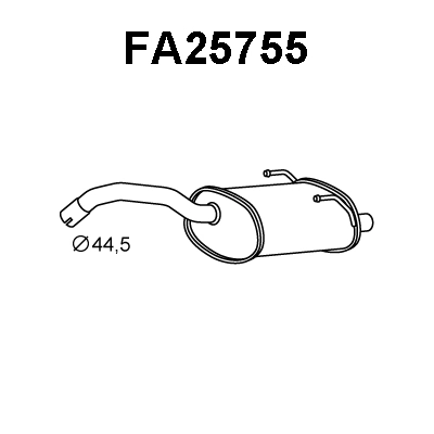 Rear Muffler (FA25755)